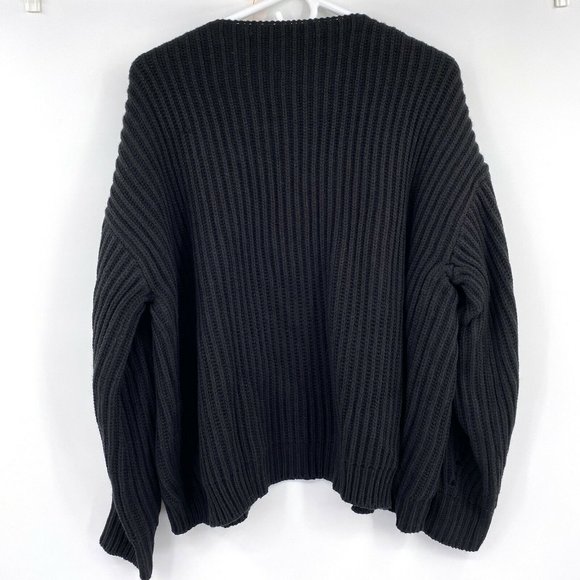 Code X Mode ribbed chunky knit cardigan size large - Picture 6 of 9
